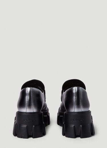 Prada Monolith Platform Loafers Grey pra0251015