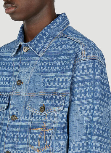 Kampala Denim Jacket Ahluwalia Kampala Denim Jacket Light Blue ahl0152001