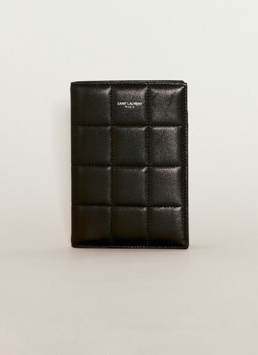 Paris Passport Case Saint Laurent Paris Passport Case Black sla0154072