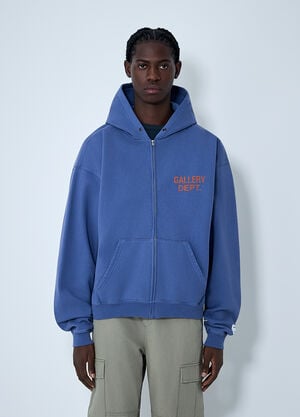 Gallery Dept. 90's Zip-Up Hooded Sweatshirt Purple gdp0162007