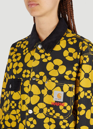 Floral Print Jacket Marni x Carhartt Floral Print Jacket Yellow mca0250010