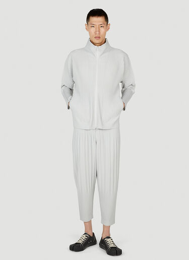 Homme Plissé Issey Miyake 拉链夹克 灰色 hmp0152004