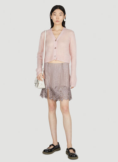 Acne Studios V-Neck Cardigan Pink acn0252012