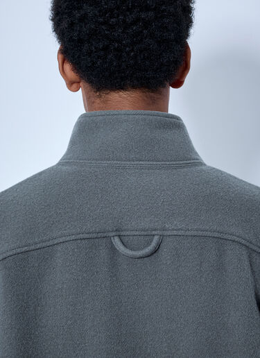LN-CC® - RIER: Fleece Polo Sweatshirt - Grey RIER Fleece Polo Sweatshirt Grey rrr0165008