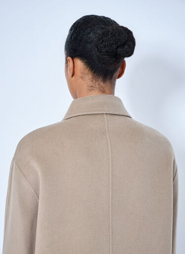 LN-CC® - RÓHE: Double-Faced Wool Pankou Closure Jacket - Beige RÓHE Double-Faced Wool Pankou Closure Jacket Beige roe0265004