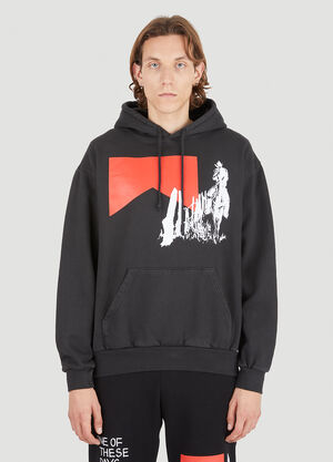 One Of These Days Fence Line Hooded Sweatshirt Black otd0146010