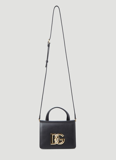 Dolce & Gabbana 徽标铭牌单肩包 黑色 dol0246067