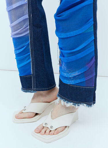 Paula Canovas del Vas 网布结构牛仔裤 蓝色 pcd0254001