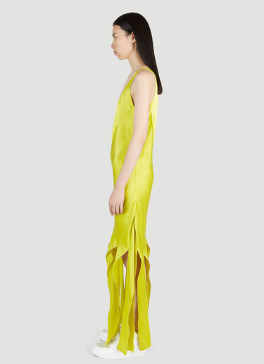 Stella McCartney Shredded Hem Maxi Dress Yellow stm0251001