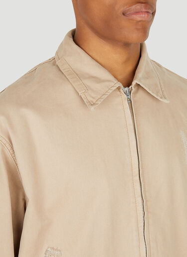 Acne Studios Distressed Workwear Jacket Beige acn0147020
