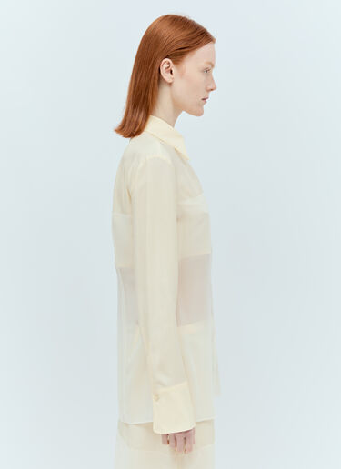 Sportmax 더블 레이어 셔츠  화이트 spx0256001