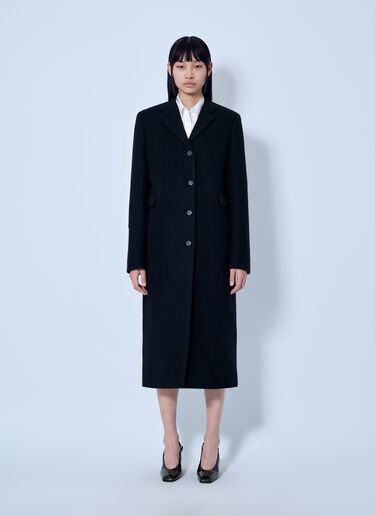LN-CC® - Prada: Single-Breasted Wool Coat - Grey Prada Single-Breasted Wool Coat Grey pra0265027