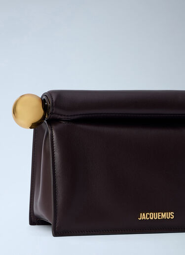 LN-CC® - Jacquemus: La Pochette Rond Carré - Brown Jacquemus La Pochette Rond Carré Brown jac0266071