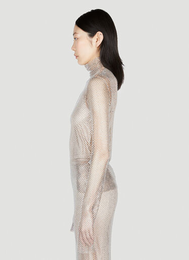 Noemi Rhinestone Mesh Top Sportmax Noemi Rhinestone Mesh Top Beige spx0253005