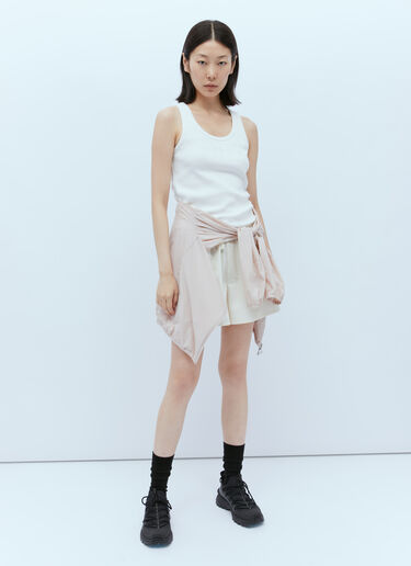 로고 패치 조절끈 쇼츠 Moncler 로고 패치 조절끈 쇼츠 크림 mon0256016