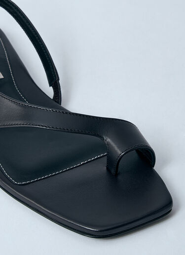 TOTEME Leather Sandals Black tot0260016