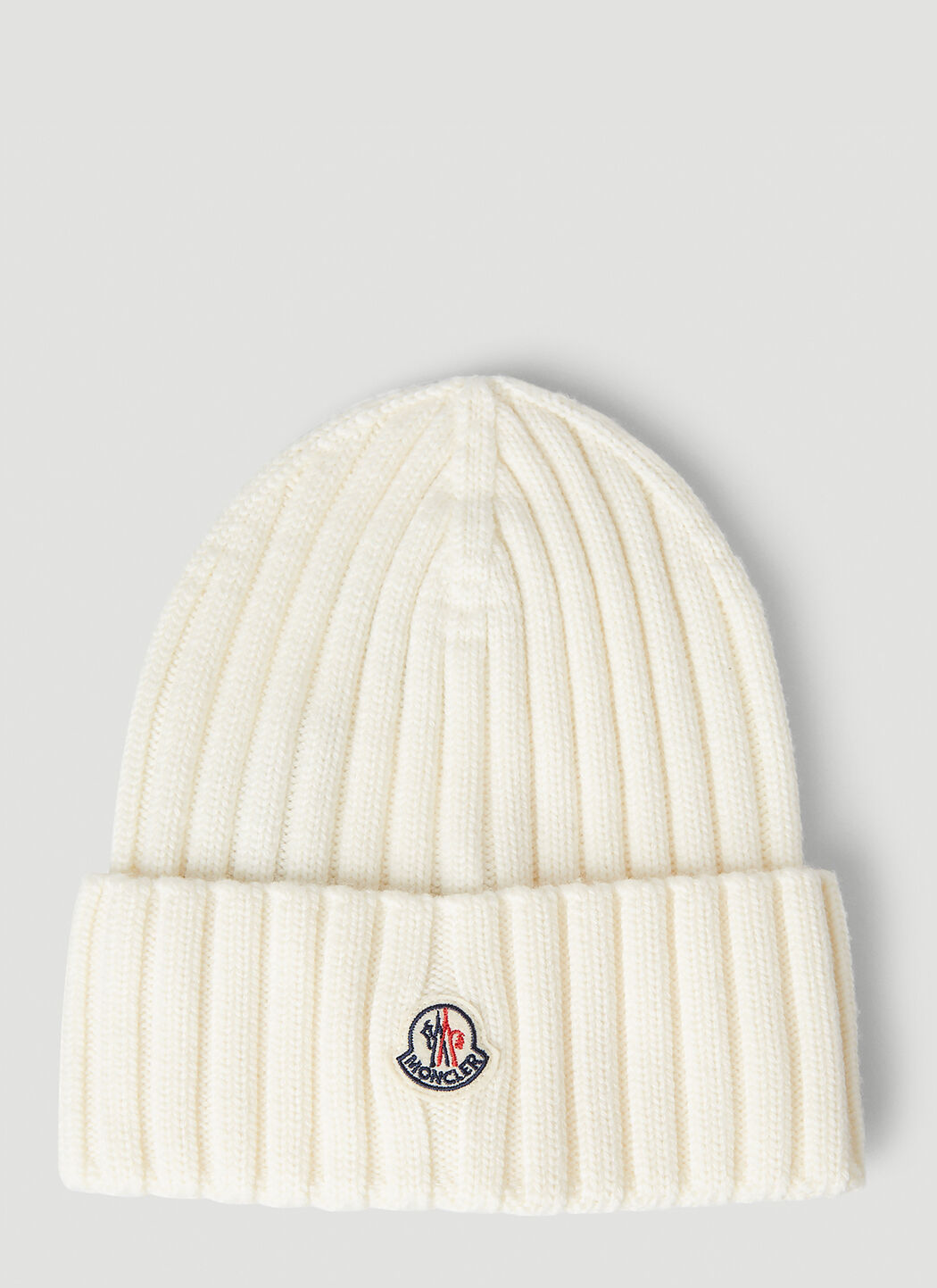 Moncler ribbed hotsell knit beanie hat