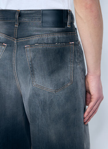 Acne Studios Distressed Denim Shorts Black acn0159008