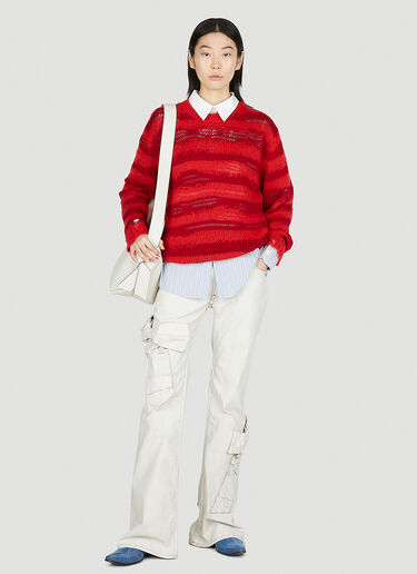 Acne Studios Striped Sweater Red acn0252016