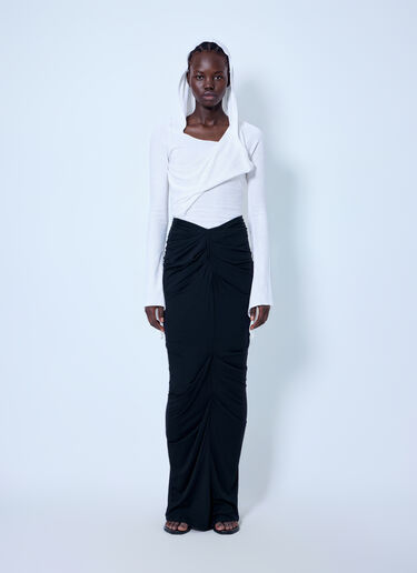 LN-CC® - Entire Studios: Drape Long Skirt - Black Entire Studios Drape Long Skirt Black ent0266015