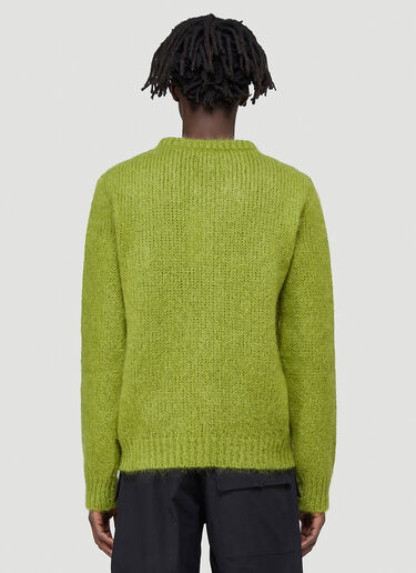 Gucci Mohair-Blend Knit Sweater Green guc0142030