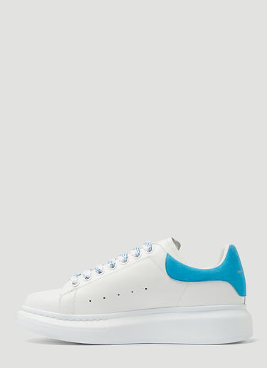 Alexander McQueen Oversized Velour Counter Sneakers Blue amq0248010
