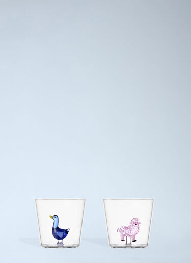 Ichendorf Milano Set Of Four Animal Far Tumbler Glasses Multicolour wps0692063