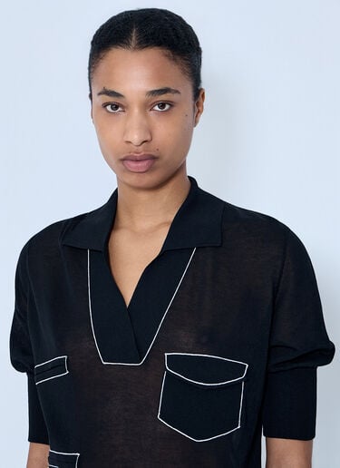 Kiko Kostadinov Kreiner Knit Polo Black kko0264010