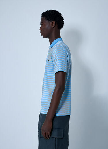 Prada Logo Motif Polo Shirt Light Blue pra0161003