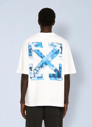 Cloudy Arrow Skate Logo T-Shirt Off-White Cloudy Arrow Skate Logo T-Shirt White ofw0162017