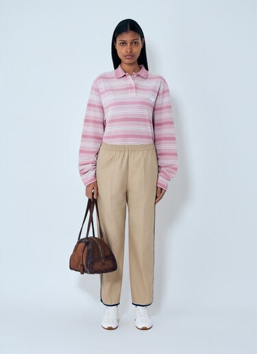 Prada Elasticated Waistband Trousers Beige pra0264008