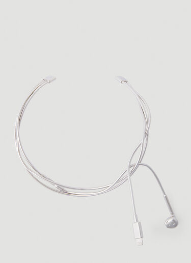 Coperni Headphone Necklace Silver cpn0252015