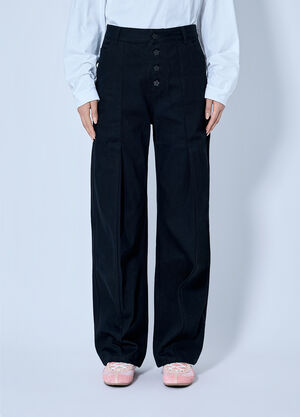 Cecilie Bahnsen Carmela Denim Trousers Black cec0266010