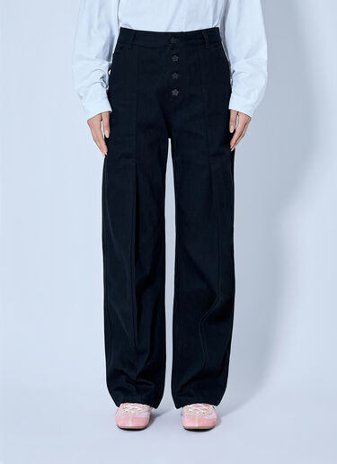 LN-CC® - Cecilie Bahnsen: Carmela Denim Trousers - Black Cecilie Bahnsen Carmela Denim Trousers Black cec0266010