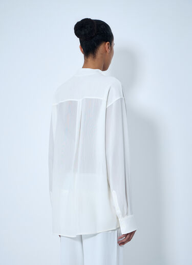 Sheer Silk Blouse TOTEME Sheer Silk Blouse White tot0264023