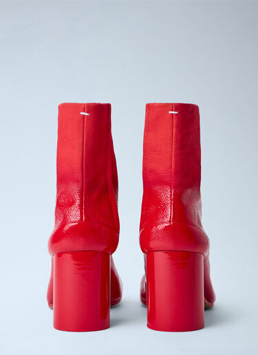 Maison Margiela Tabi Leather Ankle Boot Red mla0264059