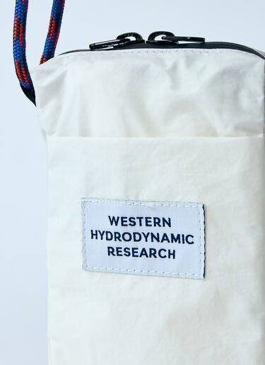 Western Hydrodynamic Research Logo Patch Sling Crossbody Bag White whr0156011