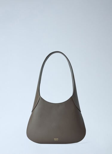LN-CC® - Khaite: Small Joan Leather Hobo Bag - Khaki Khaite Small Joan Leather Hobo Bag Khaki kha0265023