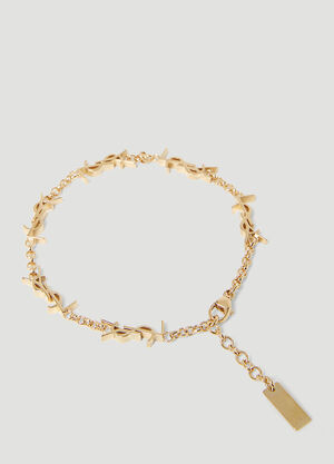 Saint Laurent Cassandre 链环手链 金色 sla0253168