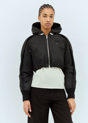 8 Moncler Palm Angels Malek Down Jacket Black mpa0259001
