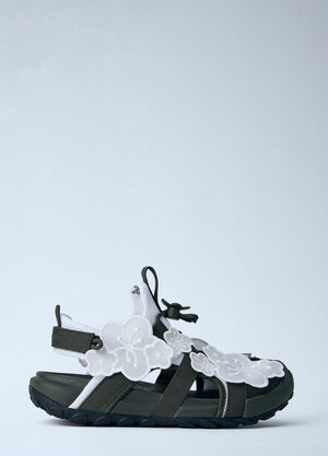 The North Face x Cecilie Bahnsen Floral Appliqué Sandals White tnc0264001