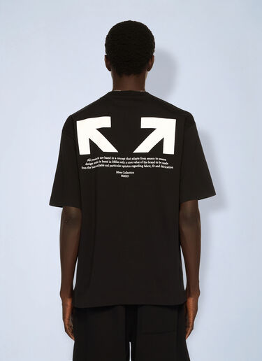 Half Arrow Skate Logo T-Shirt Off-White Half Arrow Skate Logo T-Shirt Black ofw0162055