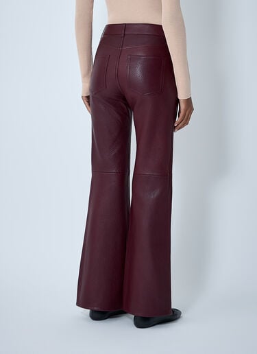 Flared Leather Pants Chloé Flared Leather Pants Red chl0262008
