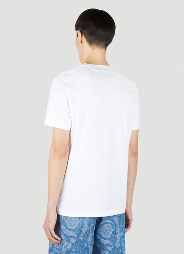 Logo Print T-Shirt Versace Logo Print T-Shirt White ver0151004