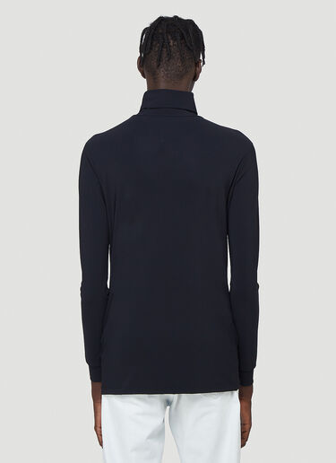 Raf Simons R-Embroidered Turtleneck Top Black raf0142006