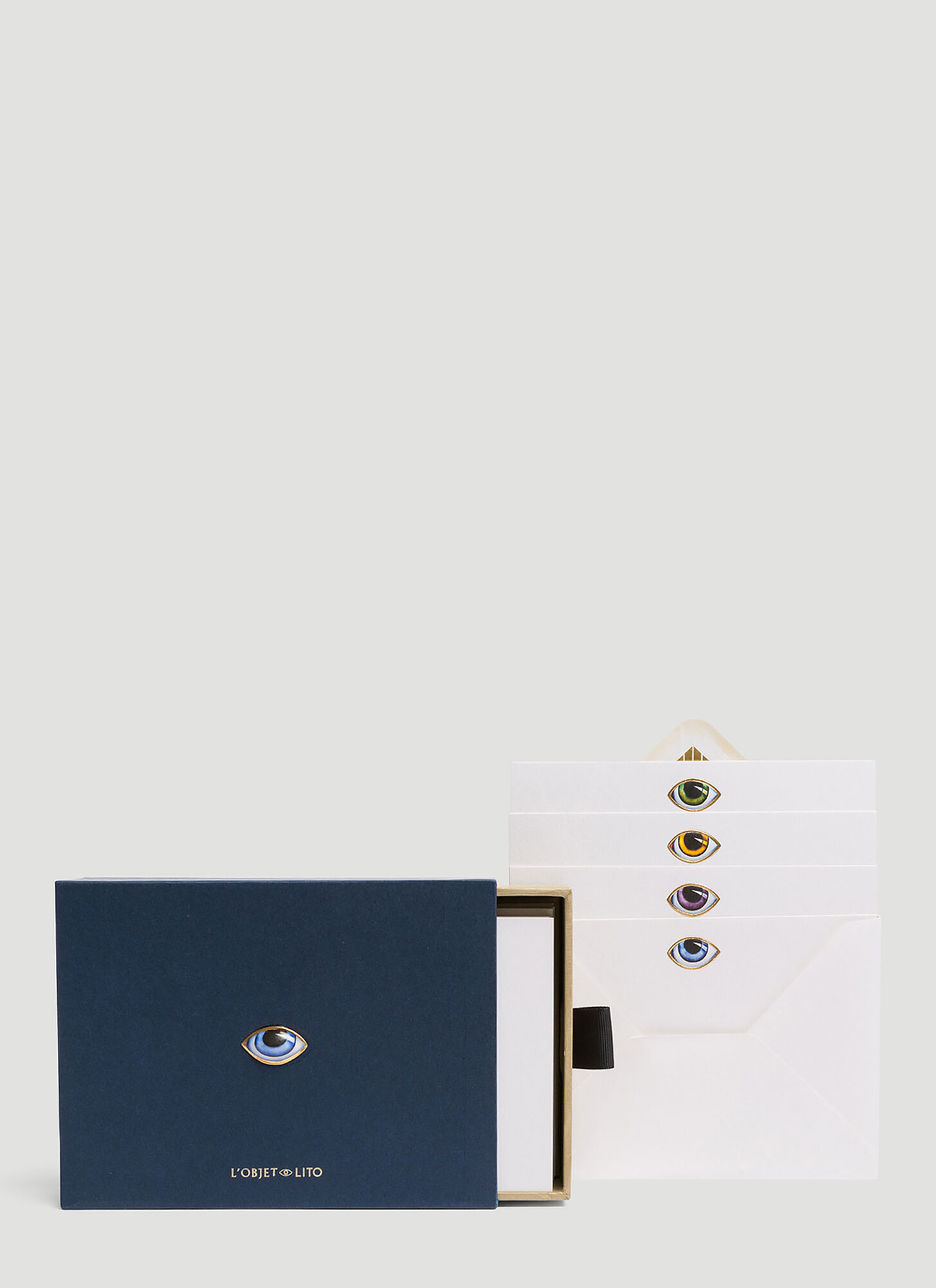Shop L'objet Lito Set-of-twelve Stationary Box In Blue