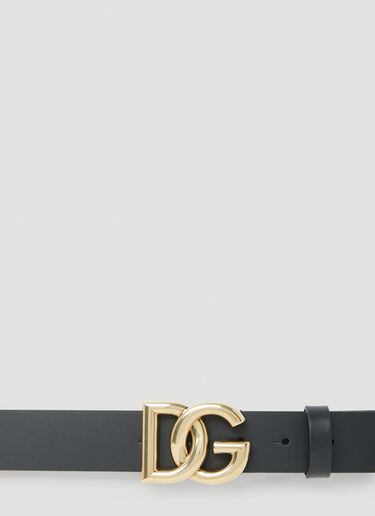 Dolce & Gabbana Logo Plaque Belt Black dol0149039