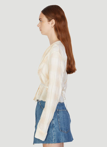 Our Legacy Pleated Blouse Cream our0252009