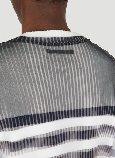 Y/Project x Jean Paul Gaultier 마리니에르 메시 커버 스웨터 화이트 ypg0350003