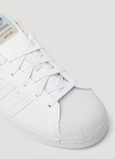 adidas Superstar 全素皮革运动鞋 白 adi0248016